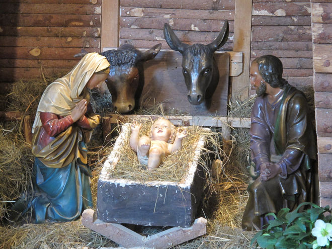 Krippe im Stall - Weihnachten im Dom zu Fritzlar